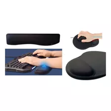 Apoio P/teclado (key Pad) Preto+mouse Pad C/apoio De Pulso