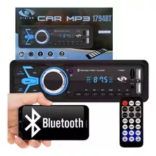 Auto Radio Automotivo Escort Mp3 1 Din Bluetooth Som Usb