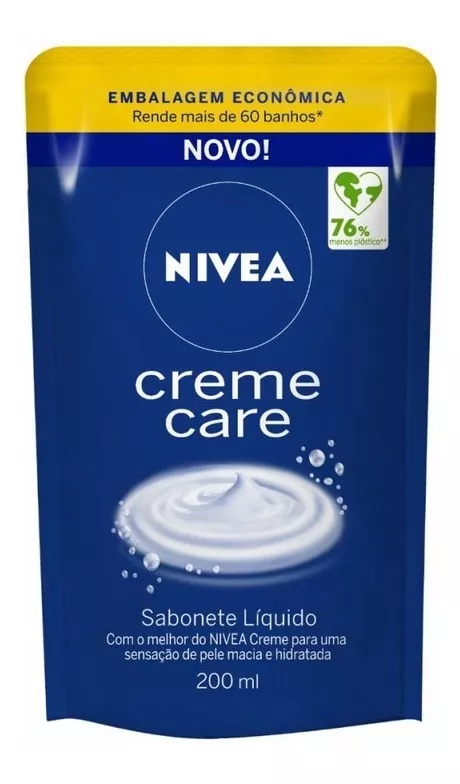 Sabonete Líquido Nivea Creme Care Refil 200ml