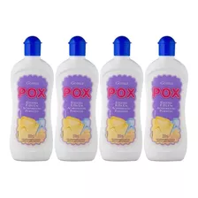 Kit 4 Engomador Goma Pox 200ml Acabamento Camisa Uniforme