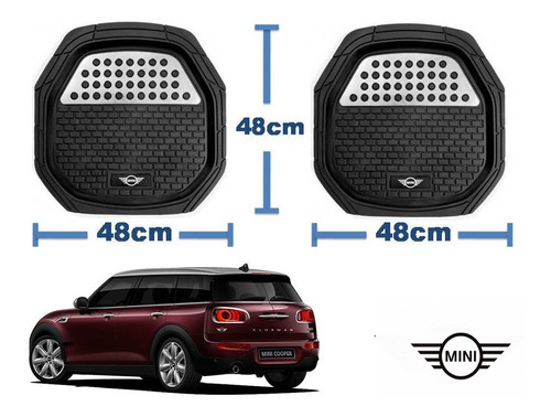 Tapetes 4pz Charola 3d Logo Mini Clubman 2016 A 2019 2020 Foto 3