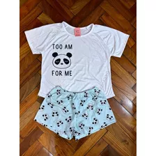 Pijama Tematico / Remera Y Short Con Volado / Varios Modelos