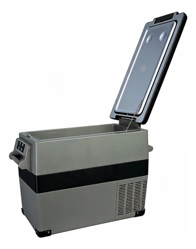 Geladeira Portatil 110v 220v 12v 24v Caminhao Camping Carro Motorhome Quadrivolt Automotiva Freezer Caixa Termica Compressor Digital Viagem Pesca Quadriciclo Van Trailer Offroad Rodas Bivolt 45 Litros