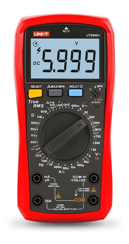 Tester Multimetro Capacimetro Digital 100mf Uni-t Ut890d+
