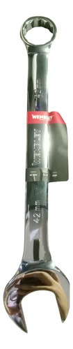 Llave Combinada Cromada Wembley Profesional 42mm Cr-v 7959 Color Gris