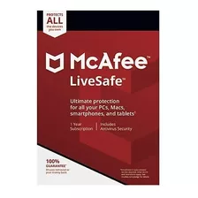 Antivirus Mcafee Livesafe 2019 Unlimited Devices 1 Año