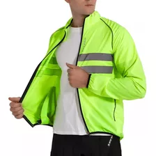 Cortavientos Reflectante Ciclismo Wosawe Talla Grande 3xl