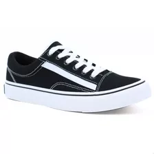 Tenis Skate Negro Andrea Old Para Mujer Skool