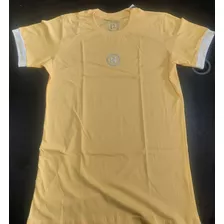 Camiseta Titular Jeans Amarela Logo Peq. Estampado 13258am