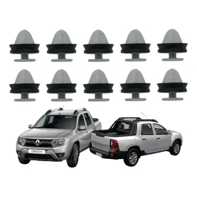 10 Presilha Moldura Da Caçamba Oroch Duster Original Renault