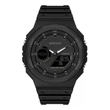 Reloj Sanda 6016 G Negro Digital Para Hombre Original 