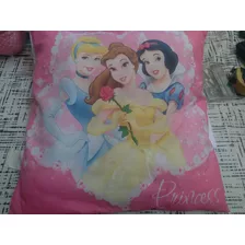 Hermoso Almohadon De Princesas 40 Cm X 40 Cm Cuadrsdp Grande