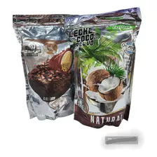  Leche De Coco 1 Kg + Cacao Alcalino Polvo 1 Kg Importado 