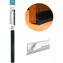 Veda Porta Com Adesivo 3m 90cm Rodo Silicone Preto Stamaco