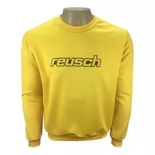 Blusão Moletom Reusch Training Amarelo 100% Poliéster