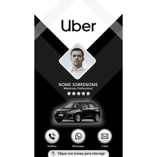 Cartão De Visita Digital Interativo - Motorista De Uber 01