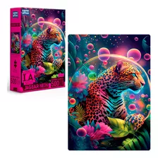 Quebra Cabeça Jaguar Neon 500 Peças Nano Colorido Puzzle Nf