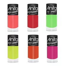 Esmalte Anita Coleção Neon Espanta Tédio 06 Cores