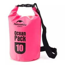 Bolsa Seca Tula Impermeable Playa Piscina Rio Naturehike 10l Color Rosado