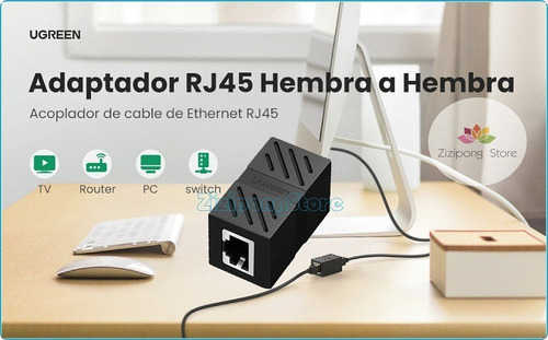 Ugreen - Adaptador Extensor Rj45  Ethernet Premium