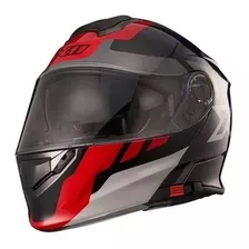 Capacete X11 Escamoteável Turner Prisma C/óculos Tamanho Do Capacete 64 Cor Azul Com Vermelho/brilhoso