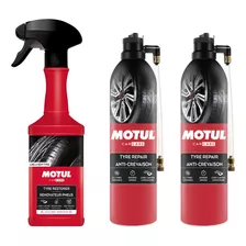 Kit Motul P Pneus De Carros 2 Reparadores E 1 Revitalizador