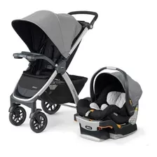 Coche De Paseo Chicco Bravo Duo Travel System Camden Con Chasis Color Gris