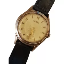 Reloj Delbana Cuerda Manual Plaqué Dorado Oro 38 Mm