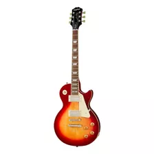 Guitarra Eléctrica EpiPhone Inspired By Gibson Les Paul Standard 50s De Caoba Heritage Cherry Sunburst Brillante Con Diapasón De Laurel Indio