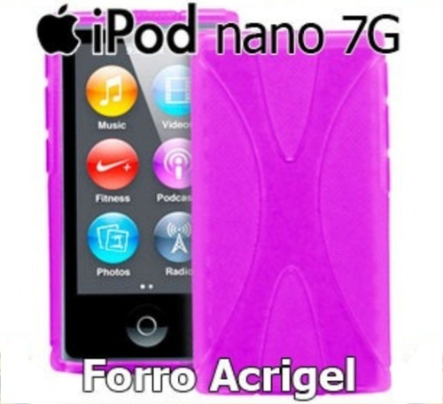 Forro Silicon Negro iPod Nano 7g Protector Goma Suave