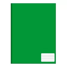 Caderno De Brochura 48 Folhas Capa Dura Pequeno 140x200mm Cor Verde