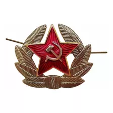 Botón Insignia Rusa Pin Broche Unión Soviética Rusia Estrell