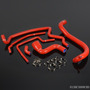 Red Silicone Water Coolant Hose Kit Fit For Porsche 944s Ccb