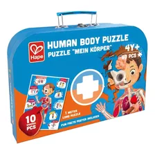 Puzzle El Cuerpo Humano En Valija 60 Piezas Hape