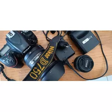 Câmera Nikon D750 Lente 24x120mm 