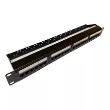 Patch Panel Cat5e 24portas Com Guia Traseiro Certifica Fluke