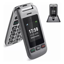 Artfone G6 4g Teléfono Celulare Para Personas Mayores Con Mms, Sos Botón, Cámara, 2,4 Pulgadas, Gran Volumen,botones Grandes,con Una Base De Carga