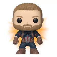 Boneco Funko Pop Capitão America Guerra Infinita Marvel #288