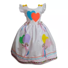 Vestido De Noivinha Para Festa Junina Infantil Menina Arraiá