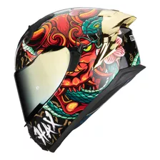 Casco Moto Certificado Ece 2206 Hax Obsidian Snake Demon