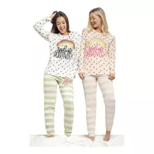 Pijama Mujer Invierno 100% Algodón Lencatex 22301