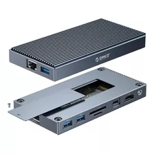 9 En 1 Adaptador Usb Hub+carcasa Ssd M.2 Nvme, Pd100w,hdmi