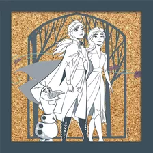 Roommates Disney Frozen 2 Elsa Anna Y Olaf Cork Wall Art