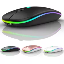 Mause S/ Fio Recarregavel Wireles Opticos Led Rgb Ergonômico