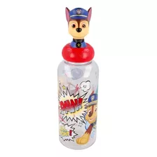 Botella Con Figura 3d Paw Patrol 560ml Cresko Sharif Express Color Transparente