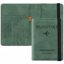 Porta Pasaporte Documentos Funda Protectora Viaje Con Rfid