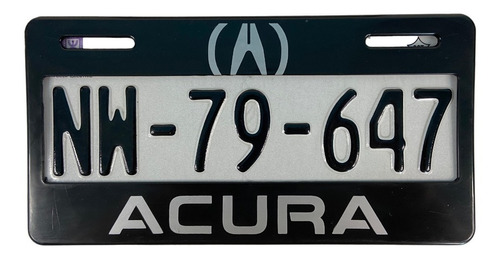 Par De Portaplacas Acura Tipo Europeo Ancho Se Foto 3