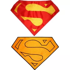 Parche Bordado Logo Superman Y Capa Christopher Reeve Grande