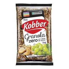 Granola Kobber Cereais Zero Açucar 1kg - Passas E Castanhas