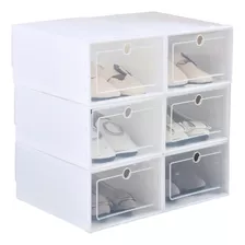 6 Cajas Organizadoras Apilables Para Zapatos Clicshop 